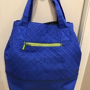 Prana Ayanna Yoga Blue Tote Bag EUC